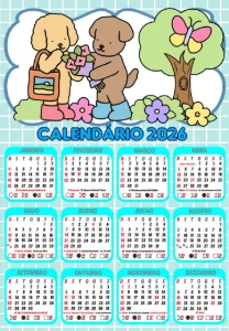 Calendário 2026, Boobie Goods, PNG - Outros