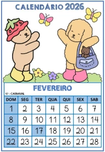 Calendário 2026, Boobie Goods, PNG - Outros