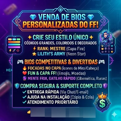 Bio Personalidade Free Fire✨