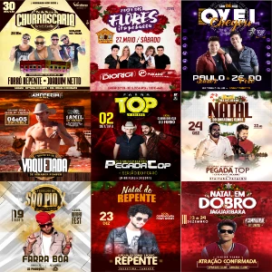 Pack de 100 Flyers para Festas e Eventos - Corel Draw - Outros