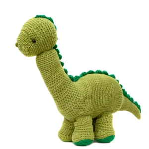 Dinossauro Grande Verde em Amigurumi - Artesanato e Personalizados