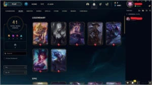 CONTA LOL LEAGUE OF LEGENDS 41 SKINS LEVEL 81