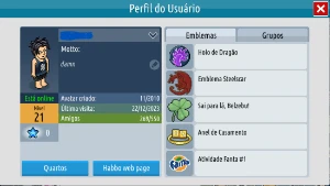 Conta habbo de 2010, 80 emblemas, 150 mobis, 11 pets