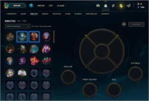 CONTA PLATINA COM BORDA NESSA SEASON 2022 PRA VENDER LOGO - League of Legends LOL