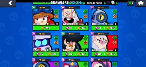 Conta de Brawl Stars 33k de troféus e 61/64 brawlers