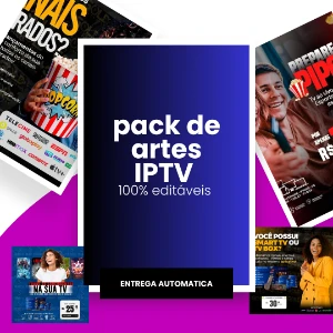 PACK DE ARTES IPTV  -  100% EDITÁVEIS NO CANVA   - Digital Services