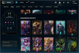 CONTA LOL 100 CHAMPS 80 SKINS, MAIS DE 500$ GASTO PROMOÇÃO - League of Legends