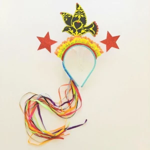 Tiara Passaro Amarelo - Artesanato e Personalizados