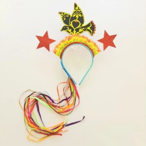 Tiara Passaro Amarelo - Artesanato e Personalizados