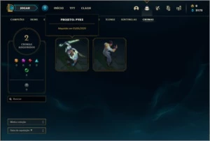 Conta unranked com 25 champs e 16 skins - League of Legends LOL