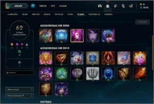 Conta unranked com 25 champs e 16 skins - League of Legends LOL