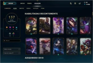 ACC LOL TODOS OS BONECOS 140SKIN - League of Legends