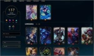 ACC LOL TODOS OS BONECOS 140SKIN - League of Legends