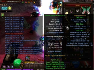 [MU Online – Hellheim] Kit ELF - Darkangel SET+BOW+LYRA