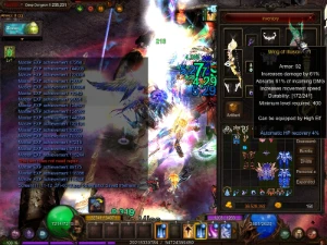 [MU Online – Hellheim] Kit ELF - Darkangel SET+BOW+LYRA