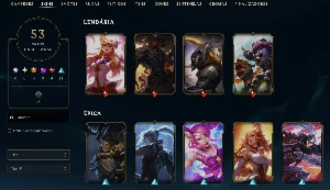 Conta League of Legends Full Acesso - 109 Champs e 53 Skins LOL