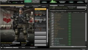 Conta - Combat Arms - de 2010 -  inventário de 9 milhões