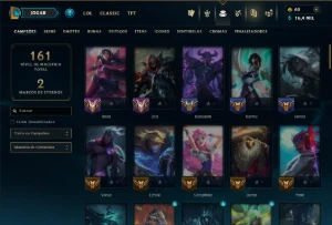 Diamante 4 com 90 Champs e 48 Skins - League of Legends LOL
