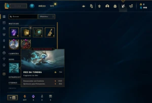 Conta Platina 2 com 41 Champs e 15 Skins + 1 Fragmento - League of Legends LOL