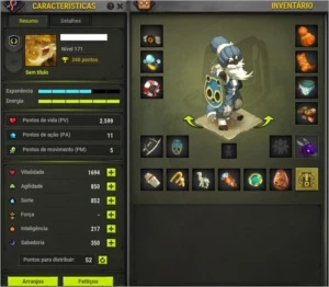 Conta com 6 personagens lvl 170+  em ilyzaelle - Dofus