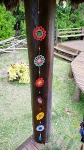 Enfeite de Parede/ Pingente de Cortina em Crochê - Artesanato e Personalizados