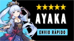 GENSHIN IMPACT CONTA COM KAMISATO AYAKA 5⭐ AR10 ✨