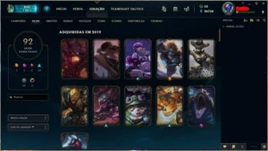 Conta LOL G4 Full Champ 92 Skin - League of Legends