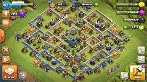 CONTA CV12 + 1000 GEMAS + 2 SKINS DE PASSE DOURADO - Clash of Clans