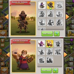CONTA CV12 + 1000 GEMAS + 2 SKINS DE PASSE DOURADO - Clash of Clans