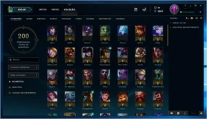 Conta League of Legends 119 Champions 24 Skins Gold lV LOL