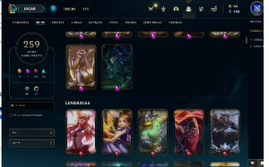Conta LOL 256 Skins - League of Legends