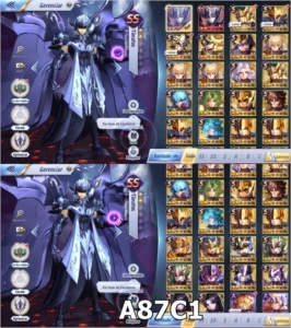 CONTAS SERVIDOR A87 COM TANATOS NVL 30 - Saint Seiya Awakening SSA