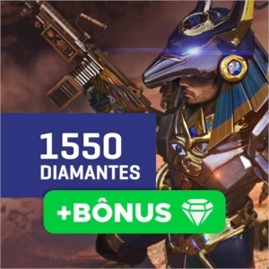 FREE FIRE DIAMANTES💎 1550 + 155 = 1705 diamantes de bônus💎