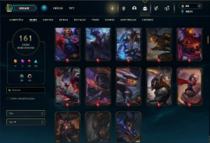 Prata 2 com 130 Champs e 161 Skins ( JG / MID / TOP ) - League of Legends LOL