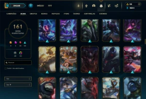 Prata 2 com 130 Champs e 161 Skins ( JG / MID / TOP ) - League of Legends LOL