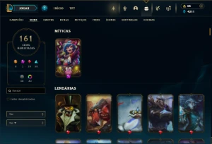 Prata 2 com 130 Champs e 161 Skins ( JG / MID / TOP ) - League of Legends LOL