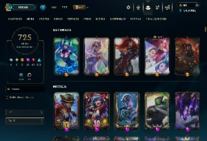 conta league of legends LOL