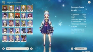 Genshi impact conta com Ayaka + arma assinatura + hutao - Genshin Impact
