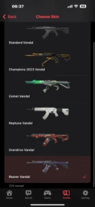 Conta Valorant com faca kuronami, karambit e muitas skins