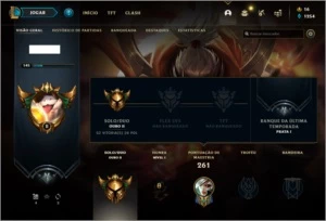 Conta ouro 2 com 47 skins e 64 champs - League of Legends LOL
