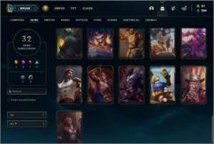 Conta MESTRE com 50 Champs e 32 skins (1 Prestigio) - League of Legends LOL