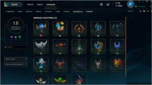 Conta League of Legends Platina 160 skins tds personagens LOL