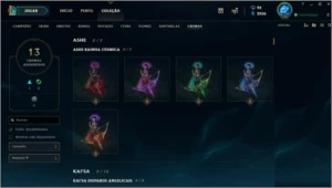 Conta League of Legends Platina 160 skins tds personagens LOL