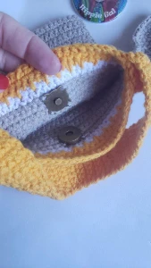Bolsinha Infantil Coelhinha em Crochê - Artesanato e Personalizados