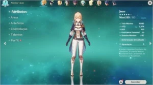 [NA/PC] Genshin AR40 com 2x Jean + Venti + Mona + 2x arma 5* - Genshin Impact