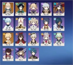 [NA/PC] Genshin AR40 com 2x Jean + Venti + Mona + 2x arma 5* - Genshin Impact