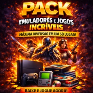 Super Pack Com Todos os Emuladores + Coleção De Jogos