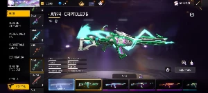 Conta Free Fire com Dino Verde,Punho e 3 Incubadoras de arma