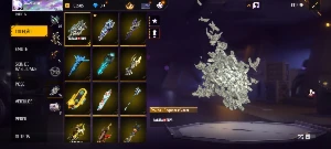 Conta Free Fire com Dino Verde,Punho e 3 Incubadoras de arma