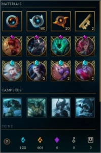 Conta Platina 3, All Champs. 153 Skins - League of Legends LOL